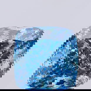 Loose Diamond - CUSHION BRILLIANT 2.05ct Fancy Vivid Blue VVS2: Loose Diamond - CUSHION BRILLIANT 2.05ct Fancy Vivid Blue VVS2 Source: This is a real non-mined Diamond that has been grown in a lab Shape: CUSHION BRILLIANT Carats: 2.05 Color: Fancy Vivid Blue Certi