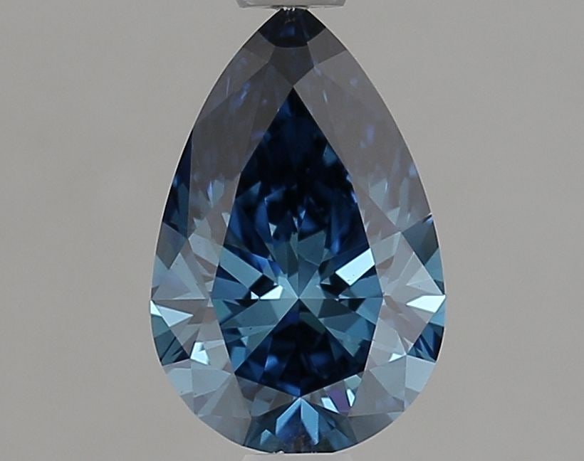 Loose Diamond - PEAR 1.01ct Fancy Vivid Blue VS1: Loose Diamond - PEAR 1.01ct Fancy Vivid Blue VS1 Source: This is a real non-mined Diamond that has been grown in a lab Shape: PEAR Carats: 1.01 Color: Fancy Vivid Blue Certification: IGI Video: