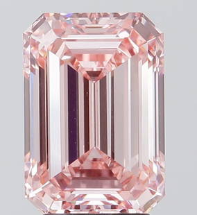 Loose Diamond - EMERALD 4.03ct Fancy Intense Pink VS1: Loose Diamond - EMERALD 4.03ct Fancy Intense Pink VS1 Source: This is a real non-mined Diamond that has been grown in a lab Shape: EMERALD Carats: 4.03 Color: Fancy Intense Pink Certification: IGI Vid