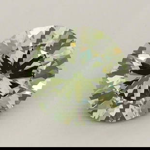 Loose Diamond - ROUND 1.03ct Fancy Vivid Green VS2: Loose Diamond - ROUND 1.03ct Fancy Vivid Green VS2 Source: This is a real non-mined Diamond that has been grown in a lab Shape: ROUND Carats: 1.03 Color: Fancy Vivid Green Certification: IGI Video: