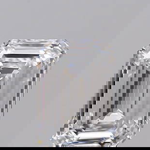 Loose Diamond - EMERALD 0.52ct D VVS2: Loose Diamond - EMERALD 0.52ct D VVS2 Source: This is a real non-mined Diamond that has been grown in a lab Shape: EMERALD Carats: 0.52 Color: D Clarity: VVS2 Certification: IGI Video: