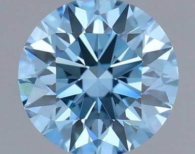 Ideal Loose Diamond - ROUND 0.3ct Fancy Vivid Blue VS1: Ideal Loose Diamond - ROUND 0.3ct Fancy Vivid Blue VS1 Source: This is a real non-mined Diamond that has been grown in a lab Shape: ROUND Carats: 0.3 Color: Fancy Vivid Blue Certification: IGI Video: