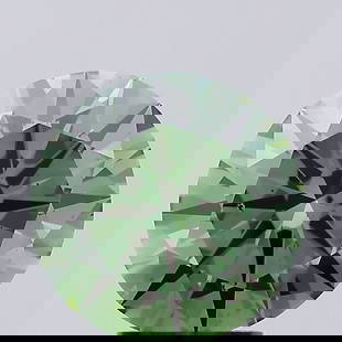 Loose Diamond - ROUND 4.09ct Fancy Vivid Green VS2: Loose Diamond - ROUND 4.09ct Fancy Vivid Green VS2 Source: This is a real non-mined Diamond that has been grown in a lab Shape: ROUND Carats: 4.09 Color: Fancy Vivid Green Certification: IGI Video: