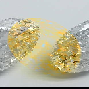 Loose Diamond - OVAL 5.09ct Fancy Vivid Yellow VS1: Loose Diamond - OVAL 5.09ct Fancy Vivid Yellow VS1 Source: This is a real non-mined Diamond that has been grown in a lab Shape: OVAL Carats: 5.09 Color: Fancy Vivid Yellow Certification: IGI Video: