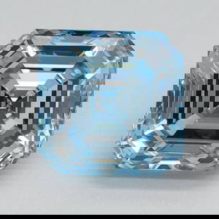 Loose Diamond - SQUARE EMERALD 1.01ct Fancy Intense Blue VS1: Loose Diamond - SQUARE EMERALD 1.01ct Fancy Intense Blue VS1 Source: This is a real non-mined Diamond that has been grown in a lab Shape: SQUARE EMERALD Carats: 1.01 Color: Fancy Intense Blue Certific