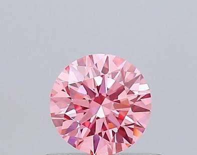 Loose Diamond - ROUND 0.51ct Fancy Vivid Pink VVS2: Loose Diamond - ROUND 0.51ct Fancy Vivid Pink VVS2 Source: This is a real non-mined Diamond that has been grown in a lab Shape: ROUND Carats: 0.51 Color: Fancy Vivid Pink Certification: IGI Video: