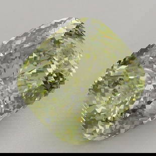 Loose Diamond - CUSHION MODIFIED 3.05ct Fancy Vivid Green VS1: Loose Diamond - CUSHION MODIFIED 3.05ct Fancy Vivid Green VS1 Source: This is a real non-mined Diamond that has been grown in a lab Shape: CUSHION MODIFIED Carats: 3.05 Color: Fancy Vivid Green Certif