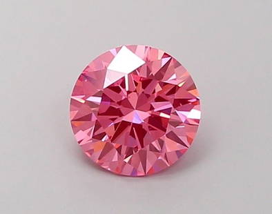Ideal Loose Diamond - ROUND 1.05ct Fancy Vivid Pink VVS2: Ideal Loose Diamond - ROUND 1.05ct Fancy Vivid Pink VVS2 Source: This is a real non-mined Diamond that has been grown in a lab Shape: ROUND Carats: 1.05 Color: Fancy Vivid Pink Certification: IGI Vide