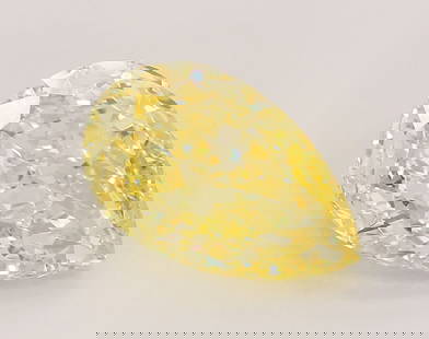 Loose Diamond - PEAR 4.88ct Fancy Vivid Yellow VVS2: Loose Diamond - PEAR 4.88ct Fancy Vivid Yellow VVS2 Source: This is a real non-mined Diamond that has been grown in a lab Shape: PEAR Carats: 4.88 Color: Fancy Vivid Yellow Certification: IGI Video: