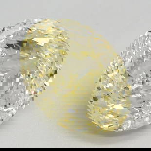 Loose Diamond - OVAL 2.58ct Fancy Intense Yellow VS1: Loose Diamond - OVAL 2.58ct Fancy Intense Yellow VS1 Source: This is a real non-mined Diamond that has been grown in a lab Shape: OVAL Carats: 2.58 Color: Fancy Intense Yellow Certification: IGI Video