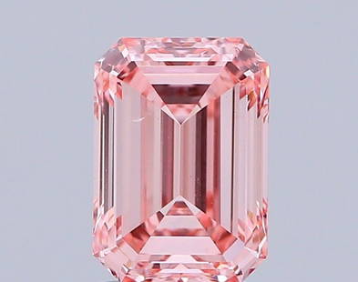 Loose Diamond - EMERALD 1.67ct Fancy Vivid Pink VS1: Loose Diamond - EMERALD 1.67ct Fancy Vivid Pink VS1 Source: This is a real non-mined Diamond that has been grown in a lab Shape: EMERALD Carats: 1.67 Color: Fancy Vivid Pink Certification: IGI Video: