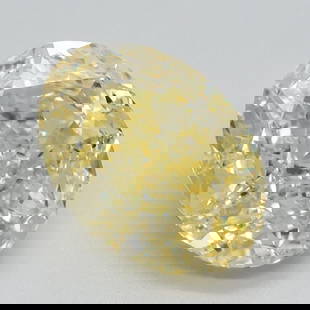 Loose Diamond - OVAL 2.12ct Fancy Intense Yellow VS1: Loose Diamond - OVAL 2.12ct Fancy Intense Yellow VS1 Source: This is a real non-mined Diamond that has been grown in a lab Shape: OVAL Carats: 2.12 Color: Fancy Intense Yellow Certification: IGI Video