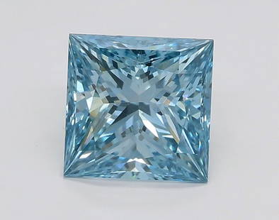 Loose Diamond - PRINCESS 1.29ct Fancy Intense Blue VS1: Loose Diamond - PRINCESS 1.29ct Fancy Intense Blue VS1 Source: This is a real non-mined Diamond that has been grown in a lab Shape: PRINCESS Carats: 1.29 Color: Fancy Intense Blue Certification: IGI V