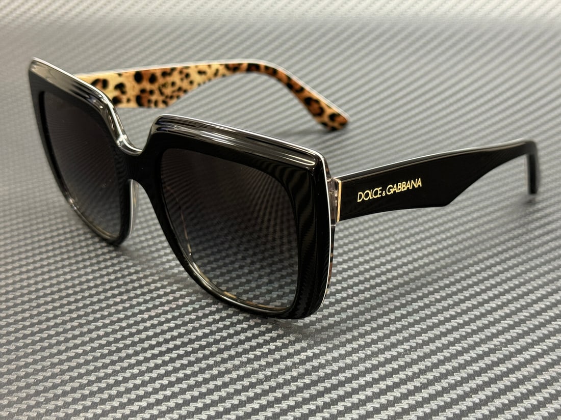 Dolce&Gabbana DG4414 Black Grey Gradient Women's Sunglasses 54mm: Dolce&Gabbana DG4414 Black Grey Gradient Women's Sunglasses 54mm Elevate your style with these Dolce & Gabbana DG4414 sunglasses, featuring a chic black frame with a grey gradient lens. Designed for w