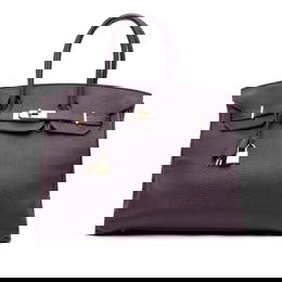 Hermes Togo Birkin Retourne 35 Raisin Leather Bag
