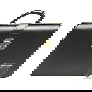 Louis Vuitton Epi Leather Black Briefcase M54352 for Men: Louis Vuitton Epi Leather Black Briefcase M54352 for Men This Louis Vuitton Business Bag Briefcase in Epi leather is a sophisticated choice for the modern professional. Crafted in France, it features