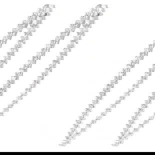 2.00ct Diamond Hoop Earrings 18k White Gold Contemporary Style: 2.00ct Diamond Hoop Earrings 18k White Gold Contemporary Style 2.00ct Diamond Hoop Earrings 18k White Gold. Metal: Gold, 18k Gold, White Gold. Stone: Diamond, White Diamond. Stone Cut: Round Cut. Weig