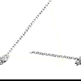 Harry Winston Round Solitaire Necklace in Pt950 Platinum with Diamond 39cm: Harry Winston Round Solitaire Necklace in Pt950 Platinum with Diamond 39cm Presenting a stunning Harry Winston Round Solitaire Necklace crafted from premium Pt950 Platinum and featuring a brilliant Di