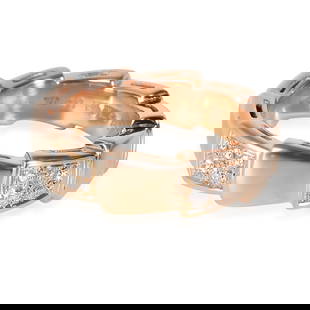BVLGARI Serpenti 18k Rose Gold Fashion Ring with 0.34ct Diamond: BVLGARI Serpenti 18k Rose Gold Fashion Ring with 0.34ct Diamond This exquisite BVLGARI Serpenti Fashion Ring is crafted in luxurious 18k Rose Gold, featuring a stunning round brilliant diamond with a
