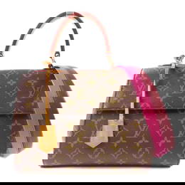 Louis Vuitton Cluny BB 2 Way Shoulder Bag M42738 Brown PVC Canvas
