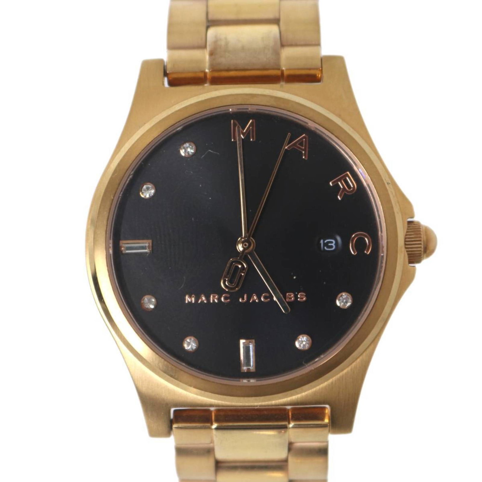Marc Jacobs MJ3600 Henry Men's Watch Black Bronze with Box and Links: Marc Jacobs MJ3600 Henry Men's Watch Black Bronze with Box and Links Introducing the Marc Jacobs Henry Men's Watch, model MJ3600. This stylish wristwatch features a striking combination of black and b
