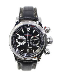 Jaeger-LeCoultre Master Compressor Q1758470 Stainless Steel Watch with Box and Papers: Jaeger-LeCoultre Master Compressor Q1758470 Stainless Steel Watch with Box and Papers This Jaeger LeCoultre Master Compressor wristwatch combines elegance with functionality. Featuring a mechanical (a