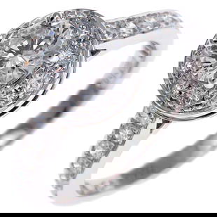Van Cleef & Arpels Icone 0.32ct Diamond Platinum Ring Size 9: Van Cleef & Arpels Icone 0.32ct Diamond Platinum Ring Size 9 This exquisite Van Cleef & Arpels Icone ladies band ring features a stunning 0.32 ct diamond set in luxurious Pt950 platinum. Designed spec