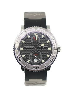 Ulysse Nardin Marine 263-51 Stainless Steel Automatic Watch: Ulysse Nardin Marine 263-51 Stainless Steel Automatic Watch This Ulysse Nardin Marine wristwatch is a stunning blend of elegance and functionality. Featuring a robust stainless steel case with a diame
