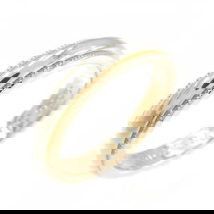 Tiffany 18K Pink Gold Milgrain Band Ring for Women: Tiffany 18K Pink Gold Milgrain Band Ring for Women This exquisite Tiffany Milgrain Ring is a stunning band designed for women, crafted from luxurious 18K pink gold. The ring is a US size 4.5 and a JP