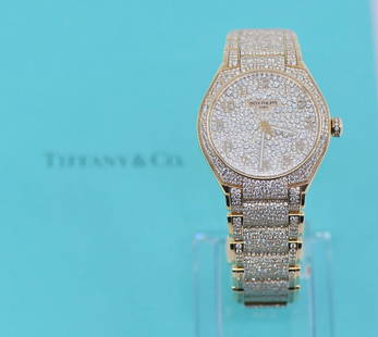 Patek Philippe Twenty-4 Tiffany Diamond 18K Rose Gold Watch Ref 7300/1450R-001: Patek Philippe Twenty-4 Tiffany Diamond 18K Rose Gold Watch Ref 7300/1450R-001 Introducing the exquisite Patek Philippe Twenty-4 Tiffany Diamond watch, crafted in luxurious 18K rose gold. This stunnin