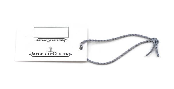 Jaeger-LeCoultre Luxury Hang Tag for Collectors: Jaeger-LeCoultre Luxury Hang Tag for Collectors This is a pre-owned hang tag from Jaeger-LeCoultre, a prestigious luxury watch brand. Perfect for collectors or as an accessory for your Jaeger-LeCoultr