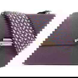 HERMES Verrou 23 Shoulder Bag Cassis Purple Calfskin Leather