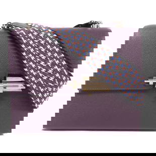 HERMES Verrou 23 Shoulder Bag Cassis Purple Calfskin Leather: HERMES Verrou 23 Shoulder Bag Cassis Purple Calfskin Leather Discover the elegance of the HERMES Verrou 23 Shoulder Bag, crafted from premium Veau Epsom leather in a stunning Cassis Purple hue. This s