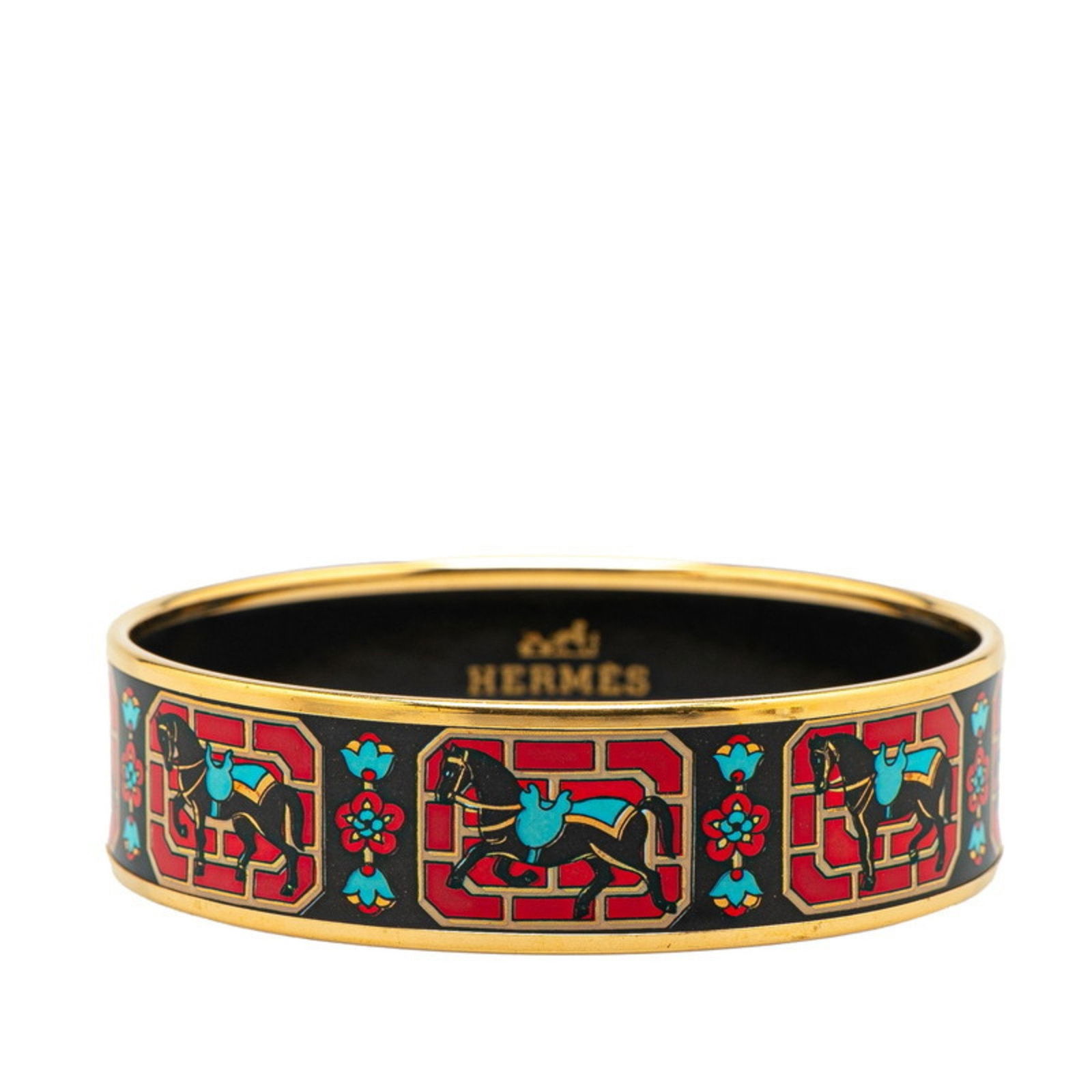Hermes Cheval Horse Bangle Double Head