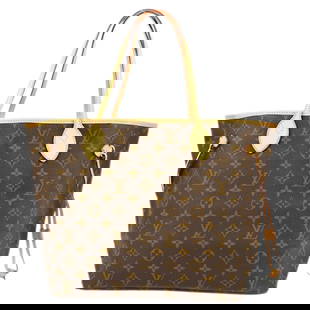 Louis Vuitton Neverfull MM Tote Bag M40156 Monogram Canvas Brown: Louis Vuitton Neverfull MM Tote Bag M40156 Monogram Canvas Brown This Louis Vuitton Monogram Neverfull MM Shoulder Tote Bag is a stylish and functional accessory perfect for casual occasions. Crafted