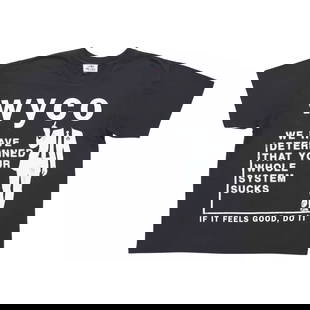 Authentic WyCo All Systems Go Black T-Shirt: Authentic WyCo All Systems Go Black T-Shirt Introducing the authentic WyCo All Systems Go Black Tee, designed for both comfort and style. This Extra Large t-shirt is made from high-quality materials,