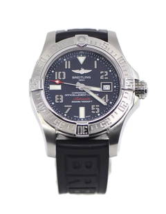 Breitling Avenger II Seawolf A17331 Stainless Steel Automatic Watch: Breitling Avenger II Seawolf A17331 Stainless Steel Automatic Watch This Breitling Avenger II Seawolf is a stunning wristwatch crafted from durable stainless steel. It features a robust 45 mm case and