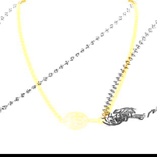 Chanel Gold Plated CC Oval Pendant Necklace 89cm: Chanel Gold Plated CC Oval Pendant Necklace 89cm Elevate your style with this exquisite Chanel Gold Plated CC Oval Pendant Necklace. This stunning piece features a gold-tone pendant and chain, showcas