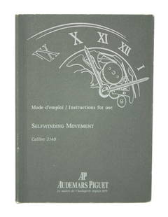 Audemars Piguet Cal 2140 Manual Booklet for Collectors: Audemars Piguet Cal 2140 Manual Booklet for Collectors This Audemars Piguet Cal 2140 Booklet Manual is an essential guide for the maintenance and operation of your timepiece. It is a pre-owned item, s