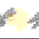 0.56ct Yellow Diamond Floral Ring in 18k Yellow Gold