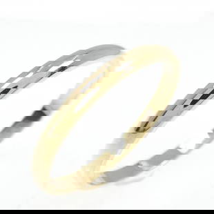Cartier 18K Yellow Gold Women's Wedding Band Ring Size 8.5: Cartier 18K Yellow Gold Women's Wedding Band Ring Size 8.5 This exquisite Cartier band ring is crafted from 18K yellow gold, making it a stunning choice for weddings or special occasions. Designed for