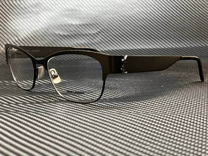 Yves Saint Laurent SL M44 001 Black Metal Eyeglasses Frame 54-17: Yves Saint Laurent SL M44 001 Black Metal Eyeglasses Frame 54-17 Discover the elegance of Yves Saint Laurent with these authentic black eyeglasses frames. Crafted from durable metal, these frames feat