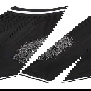 Supreme Studded Basketball Shorts Black Mesh Large: Supreme Studded Basketball Shorts Black Mesh Large Upgrade your streetwear collection with the Supreme Studded Black Basketball Shorts. Crafted from high-quality breathable mesh, these shorts are desi