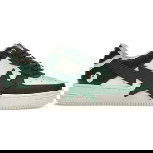 Authentic A Bathing Ape Bape Sta OS Green Sneakers: Authentic A Bathing Ape Bape Sta OS Green Sneakers Discover the authentic A Bathing Ape Bape Sta in a striking OS Green colorway. This sneaker is brand new and unworn, ensuring a pristine addition to