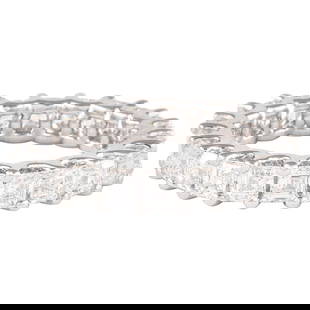 3.22ct Asscher Cut Diamond D-F VVS Eternity Platinum Ring Size 6.25: 3.22ct Asscher Cut Diamond D-F VVS Eternity Platinum Ring Size 6.25 3.22ct Asscher Cut Diamond D-F VVS Eternity Platinum 625. Ring Size: 6.25 US, Not Resizable, 52.5 mm. Metal: Platinum. Stone: Diamon