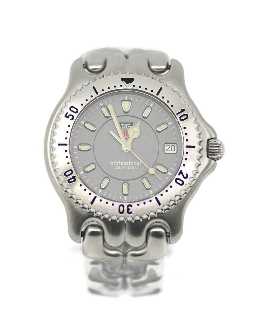 Authentic Tag Heuer S87 006e Ivory Dial Stainless Steel