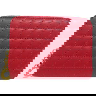 Celine C Leather Coin Case Red Women's Wallet: Celine C Leather Coin Case Red Women's Wallet This elegant Celine C metal wallet/coin case is crafted from high-quality leather in a vibrant red color. Designed for women, it features a compact size o
