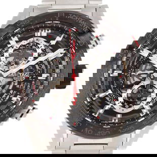 TAG Heuer Carrera Calibre 01 Automatic Chronograph Men's Watch SS: TAG Heuer Carrera Calibre 01 Automatic Chronograph Men's Watch SS Experience the precision and elegance of the TAG Heuer Carrera Calibre 01 Chronograph. This automatic wristwatch is designed for men,
