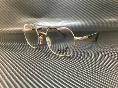 Persol PO2483V 1097 Gold Rectangle Eyeglasses for Men 52mm: Persol PO2483V 1097 Gold Rectangle Eyeglasses for Men 52mm Discover the elegance of PERSOL PO2483V 1097 Gold Square Rectangle Eyeglasses, designed specifically for men. Featuring a stylish rectangular