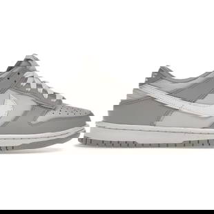 Nike Dunk Low Two Toned Grey GS Sneakers Size 3.5M 5W: Nike Dunk Low Two Toned Grey GS Sneakers Size 3.5M 5W Introducing the authentic Nike Dunk Low Two Toned Grey (GS), a stylish and versatile sneaker designed for both comfort and fashion. This model fea